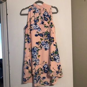 Peach Love California dress; floral; size small; good condition